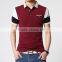 Mens Polo Shirt Block Summer Clothes