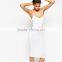 Womens spaghetti strap fancy midi cami fancy dress, bodycon black and white fancy dress