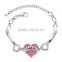 popular faith charm bracelet custom inspired words charms bracelet 2016 fatory supplier handmade charm chain bracelet