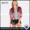 MGOO Custom Label Tag Women Outwear Zip Up Ribbed Trim Velvet Bomber Jacket Coat Pink