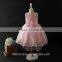 summer hot selling party dress for 2-12 years old girls sequines pink white wedding dress