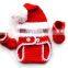 Infant baby diaper cover christmas clothes set hat with bloomer and shoes baby christmas outfit