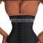 Innovative Products walson sport model Black and beige with hook corset 3 row hooks waist trainer
