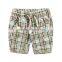 Good quality full plaid printing boys shorts