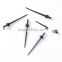 1.6mm Acrylic Ear Stretcher Expander Tapers Black 33mm x Types Of Ear Expanders