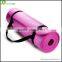 China factory printed tpe/nbr/pvc yoga mat rubber yoga mat with carrying strap