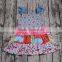 Hot Sale Wholesale Baby Boutique Outfits Flower Girls Pretty Dress Patchwork Party Wear Princess Dresses Cute Children Kid Skirt