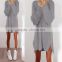 Onen Woman new style leisure loose zipper sweater dress winter dress