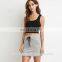 2016 Baiyimo custom women cotton casual drawstring tie sport mini skirt for baby girls