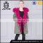 Wester style warm winter coat with fur collar for women