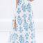 Summer Chiffon Lightweight Splits Summer Beach Long Maxi Skirt floral print Dress