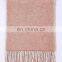 Inner Mongolia Factory Wholesale Stock Twill Weave Plain Color Autumn Winter Warm Men Wool Scarf