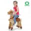 HI indoor playground funny wooden rocking plush ride on horse toys for sale