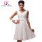 Grace Karin Ladies Sleeveless White Chiffon Wedding Bridesmaid Dress Patterns CL6059