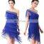 BestDance latin dance wear dress evening party dress dance tassel dress wear OEM 4 colors