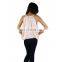 Satin peach party wear top for girls