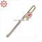 Discount price zinc alloy engraved bookmark with pendant