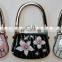 Wholesale Portable Alloy Purse Handbag Bag Hook Holder Fashion Woman Bag Shaped Flowers Engraved Folding Metal