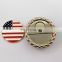 2016 New Arrival Free Mold American Flag Golf Cap Clip Ball Markers