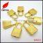 Gold jewelry box padlock