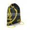 Personalized waterproof 210d polyester drawstring backpack bag with logo print