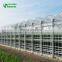 Multi span glass greenhouse for agriculture crops