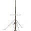 Anti-rotation 6meter tripod telescopic mast