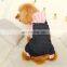 Cute pet dog cat suspenders trousers jeans pink and white stripe