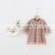 2020 girls net gauze skirt printed small dot dress
