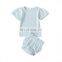 A0156# 2pcs Newborn Kids Baby Girls Clothes Set Short Sleeve T Shirt Tops+ Shorts+Outfits Clothing