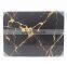 Kitchenware  shatterproof tempered glass chopping board with marble grain paper sticker 1 set of double pieces
