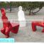 Fiberglass outdoor park corrosion-resistant chairs