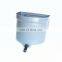 Factory sale 4L plastic calf feeding bucket milk feeder with teats