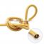 Tonghua High Quality Vintage Gold Round Electrical Wire Textile Cable Retro 2*0.75mm Cord Braided Pendant Light Lamp Wire