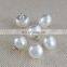 Mushroom half ball cap oval real abs pearl shank buttons