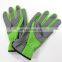 HY Customize Ladies Gardening With Open cuff with shirred elastic wrist Leather Garden Work Gloves Planting Pruning Tools