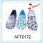 yiwu classic lady OEM custom design casual flat shoes spring flower cotton fabric shoes