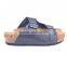 Wholesale latest fashion design promotion slippers with double buckles
