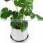 Luxury Round Shape Large Indoor Silver Electroplate Ceramic Flower Planter Plant Pot for Succulents
