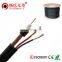 rg59+2c your CCTV Surveillance System rg59 Siamese Coaxial Cable, Indoor rg59 , 20 AWG BC, 95% CCA Braid, Black or White