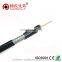 outside plant cable bare copper ground wire dual shielded coaxial