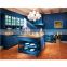 Modern designs high gloss lacquer blue kitchen cabinet for sale