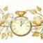 gold leaf design wall clock