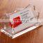 Customized Slanted Acrylic Name Card Box Plastic Acrylic Business Card Holder Case