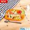 High quality Food grade 7"silicone dinner plate 3 compartment dinner plate