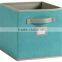 Non-woven storage boxes, Folding Basket with small pvc pocket