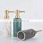 Luxury Marble Design Bathroom Kitchen Shampoo Bottle With Pump Ceramic Liquid Soap Lotion Dispenser