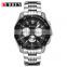 OEM 8077 Men Quartz Luxury Chronograph Stainless Steelwatches Casual Water Resistant Army Watches Relogio Masculino