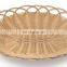Wholesale high quality food grade oval rattan fruit gift basket