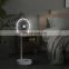 10000mah rechargeable vertical circulation fan with rotation function and night light